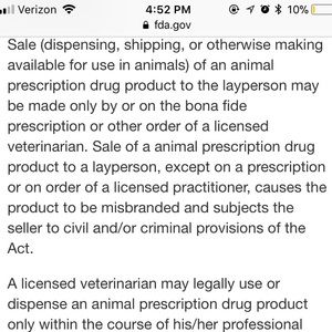 Veterinary Prescription Drugs Information